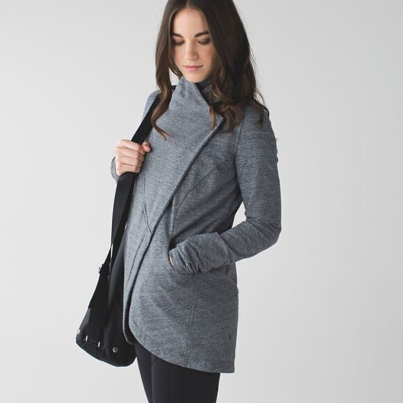 Lululemon That's A Wrap Heathered Snow Slub Coal 4 - Picture 1 of 6